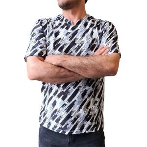 تیشرت یقه کوبایی مردانه