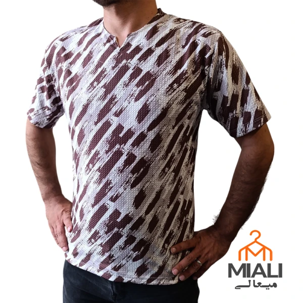 تیشرت یقه کوبایی با کیفیت