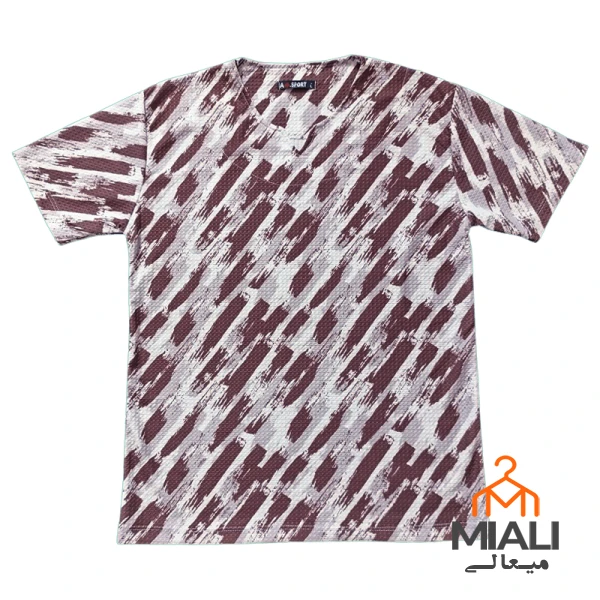 تیشرت مردانه یقه کوبایی جنس خوب