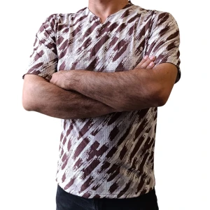 تیشرت یقه کوبایی مردانه