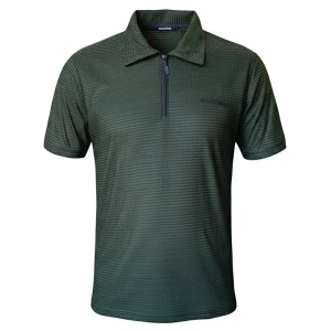 تیشرت مردانه نیم زیپ رنگ سبز