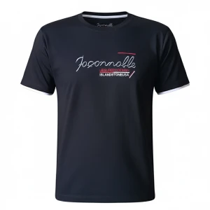 تیشرت سوپر پنبه یقه گرد، رنگ مشکی و  گرم بالا