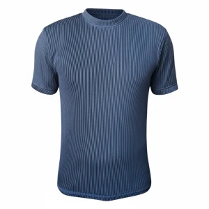 تیشرت سوپر پنبه برجسته سورمه ای