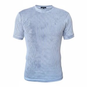 تیشرت سوپر پنبه برجسته سفید