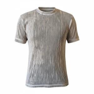 تیشرت سوپر پنبه برجسته کرم