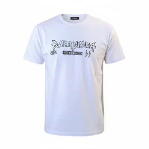 تیشرت نخی چاپی مردانه رنگ سفید