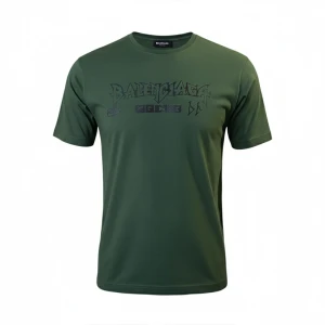 تیشرت نخی چاپی مردانه سبز