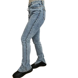 شلوار جین راسته زنانه آبی