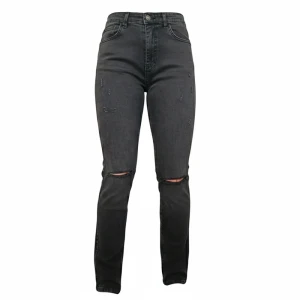 شلوار جین بوتکات چاک دار زنانه مشکی